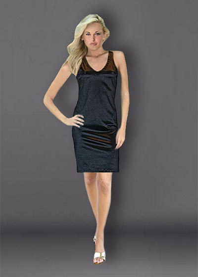 שמלת ערב קצרה שחורה