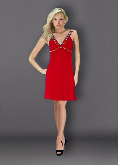 שמלת ערב אדומה