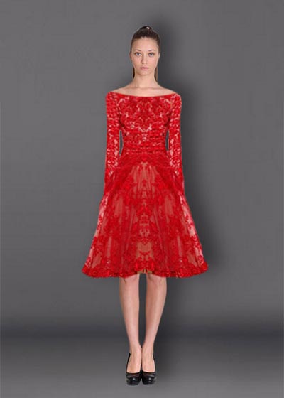 שמלות ערב אדומות